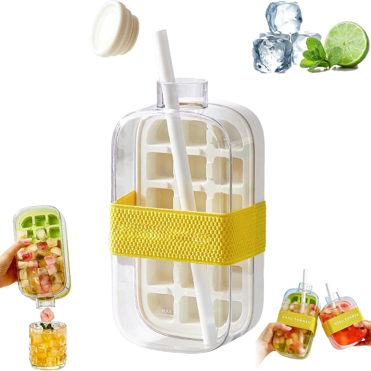 Icy Chill Maker | 2-in-1 Portable Ice Maker and Water Bottle - Hartwella