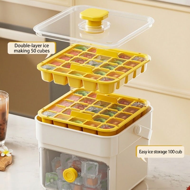 Icy Instant Cube Maker | BPA - Free, Large Capacity - Hartwella