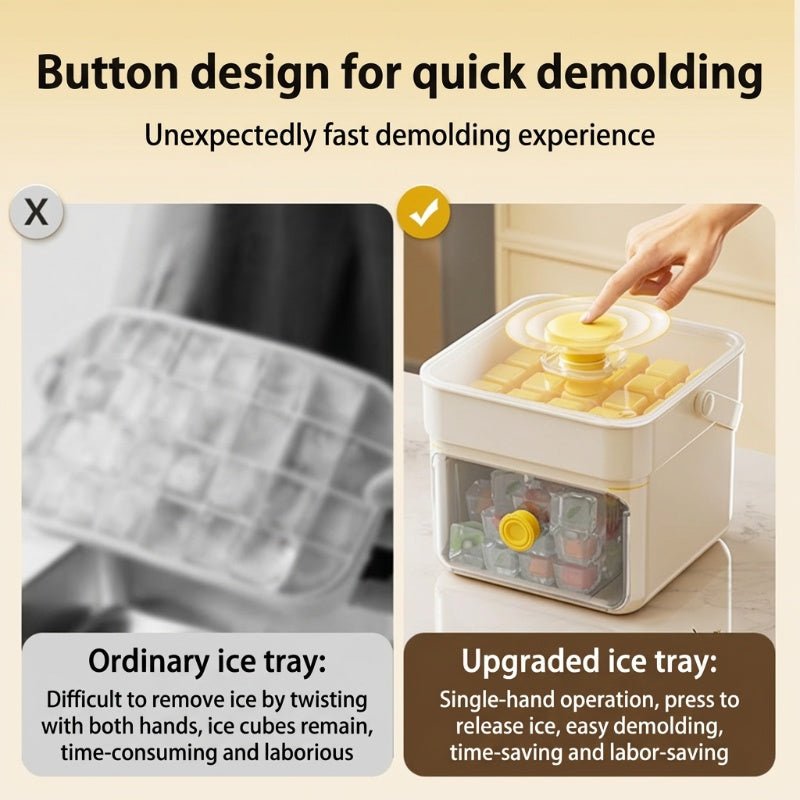 Icy Instant Cube Maker | BPA - Free, Large Capacity - Hartwella