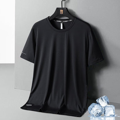 Icy Mens T Shirt | Soft Ice Silk, Quick-Drying - Hartwella