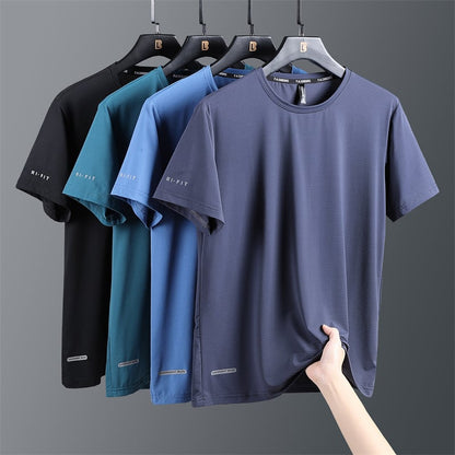 Icy Mens T Shirt | Soft Ice Silk, Quick-Drying - Hartwella