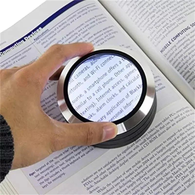 Illuma Magnifier | 3 - LED Illuminated Desktop Microscope - Hartwella