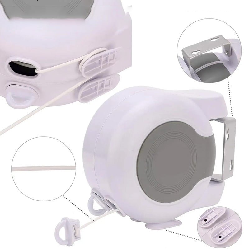 InvisiLine Retractable Clothesline | Double - Line, Indoor/Outdoor Use, Telescopic Design - Hartwella