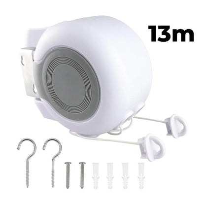InvisiLine Retractable Clothesline | Double - Line, Indoor/Outdoor Use, Telescopic Design - Hartwella