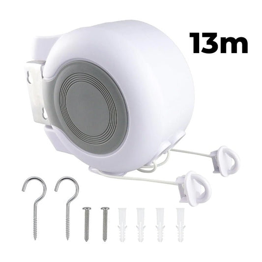 InvisiLine Retractable Clothesline | Double - Line, Indoor/Outdoor Use, Telescopic Design - Hartwella