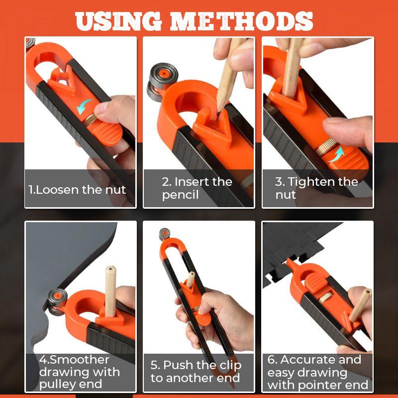 Iris Contour Ruler | Adjustable Measuring Tool with Locking Design - Hartwella