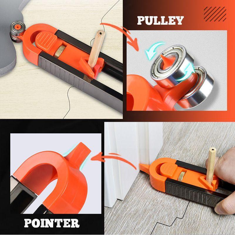 Iris Contour Ruler | Adjustable Measuring Tool with Locking Design - Hartwella