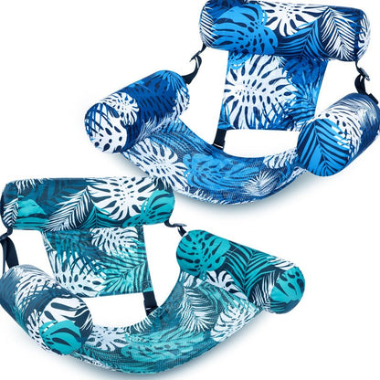 Ivy Inflatable Lounge Chair | Tropical Leaf Design, Lightweight PVC - Hartwella