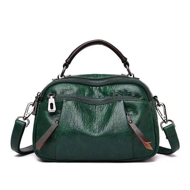 Ivy Multi Pockets Bag | Soft Vegan Leather, Stylish Design - Hartwella