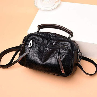 Ivy Multi Pockets Bag | Soft Vegan Leather, Stylish Design - Hartwella