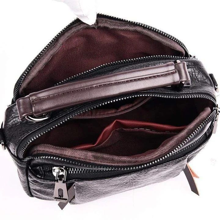 Ivy Multi Pockets Bag | Soft Vegan Leather, Stylish Design - Hartwella