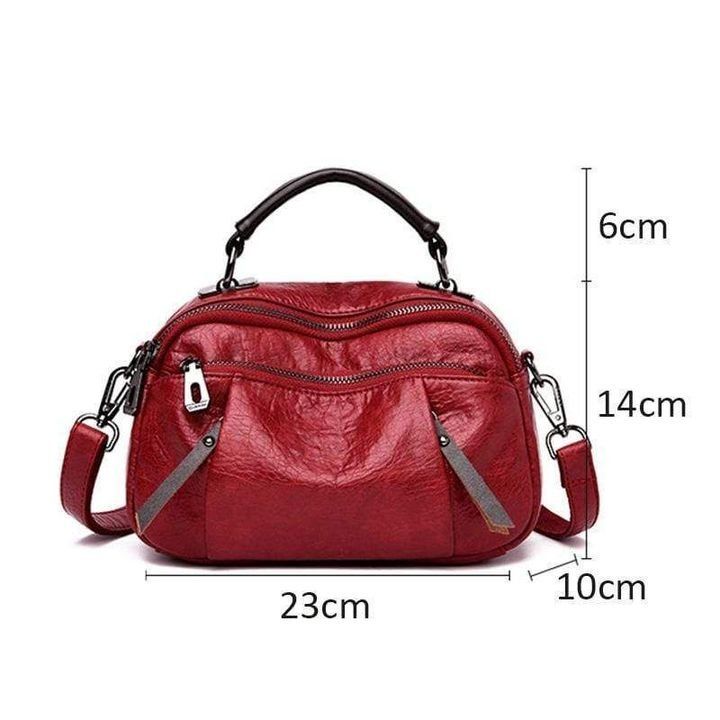Ivy Multi Pockets Bag | Soft Vegan Leather, Stylish Design - Hartwella