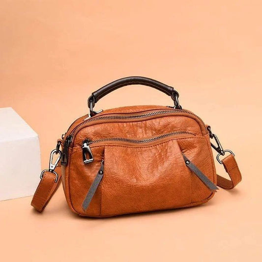Ivy Multi Pockets Bag | Soft Vegan Leather, Stylish Design - Hartwella
