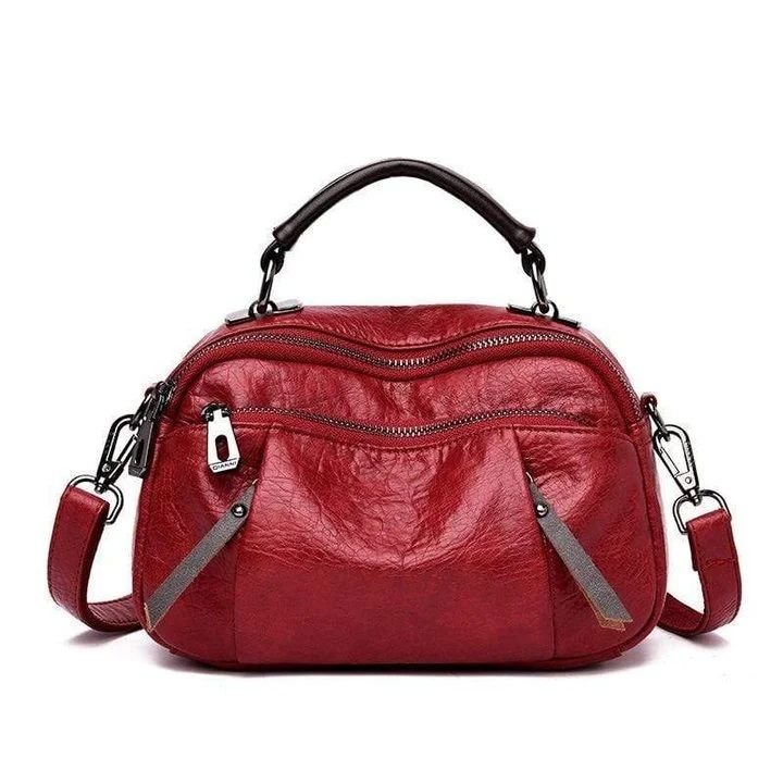 Ivy Multi Pockets Bag | Soft Vegan Leather, Stylish Design - Hartwella