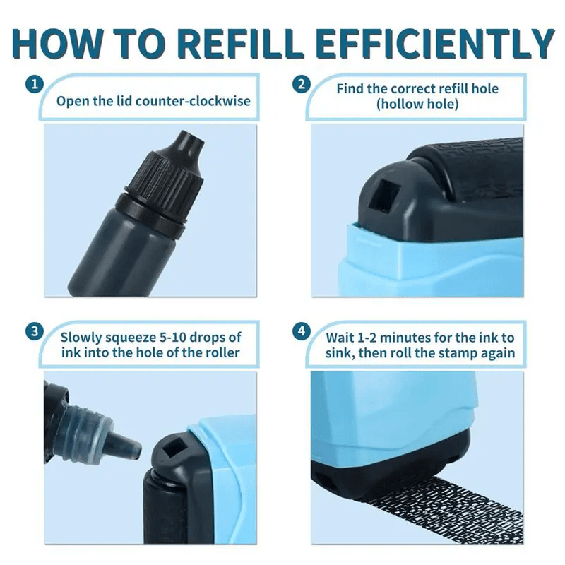 Ivy Privacy Roller Stamp | Identity Theft Protection, Portable and Easy to Use - Hartwella