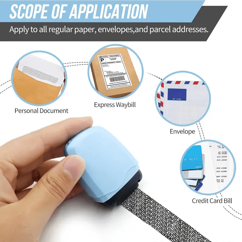 Ivy Privacy Roller Stamp | Identity Theft Protection, Portable and Easy to Use - Hartwella