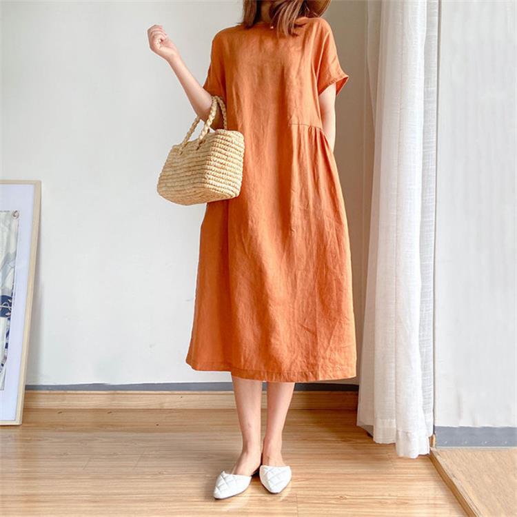 Jade Maxi Dress | Linen Cotton, Japanese Style, Elegant Design - Hartwella