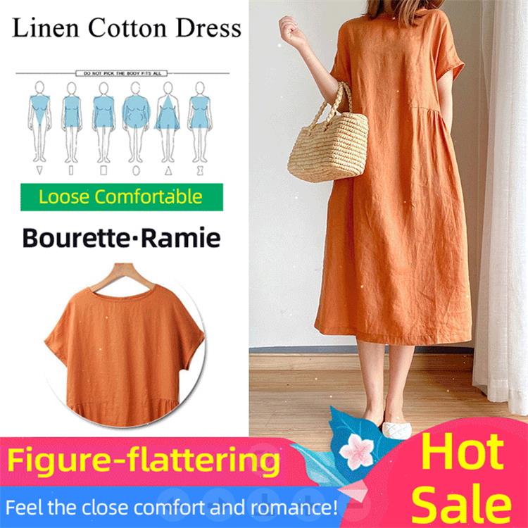 Jade Maxi Dress | Linen Cotton, Japanese Style, Elegant Design - Hartwella