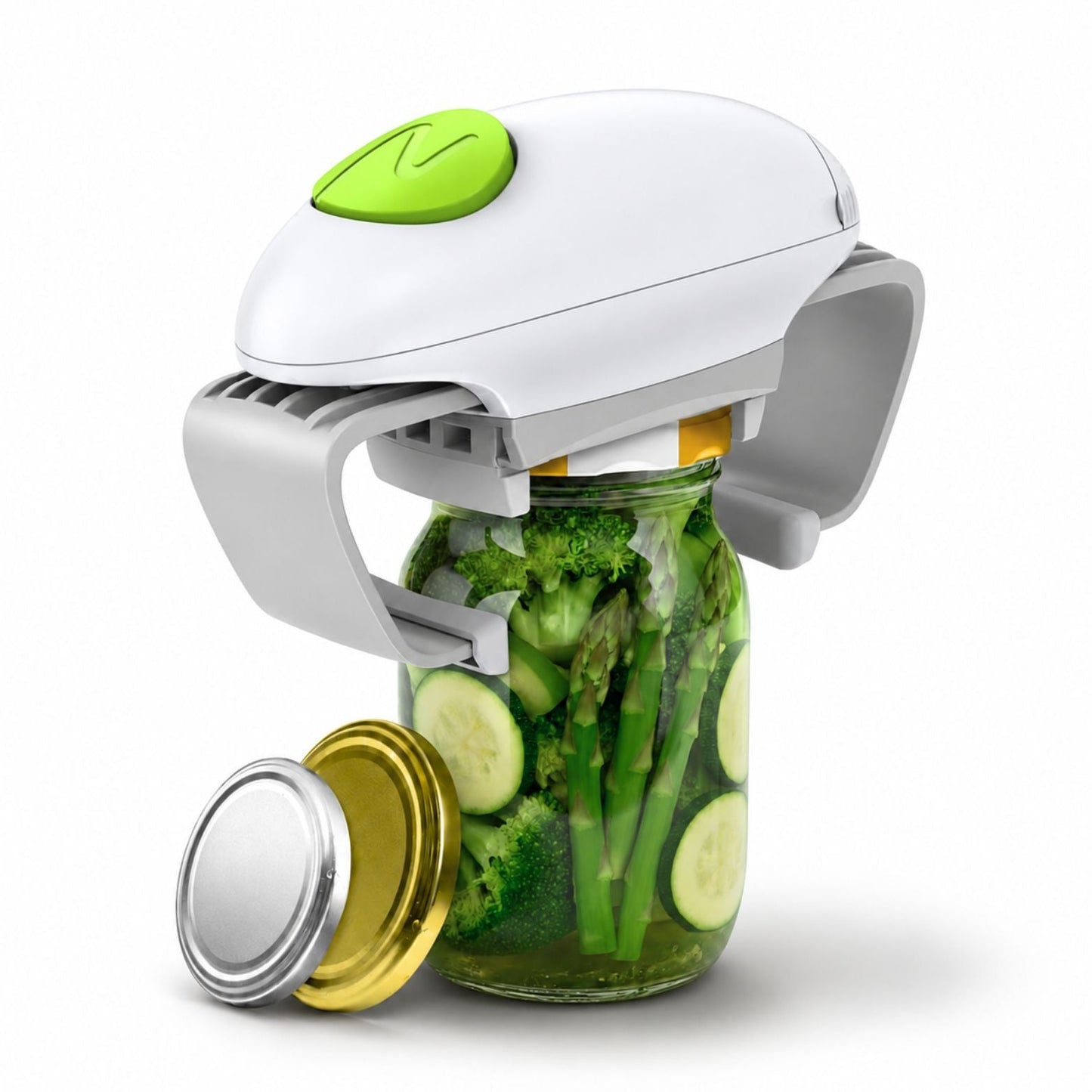 Jivo Electric Jar Opener | Automatic, One-Button Operation for Seniors and Arthritis - Hartwella