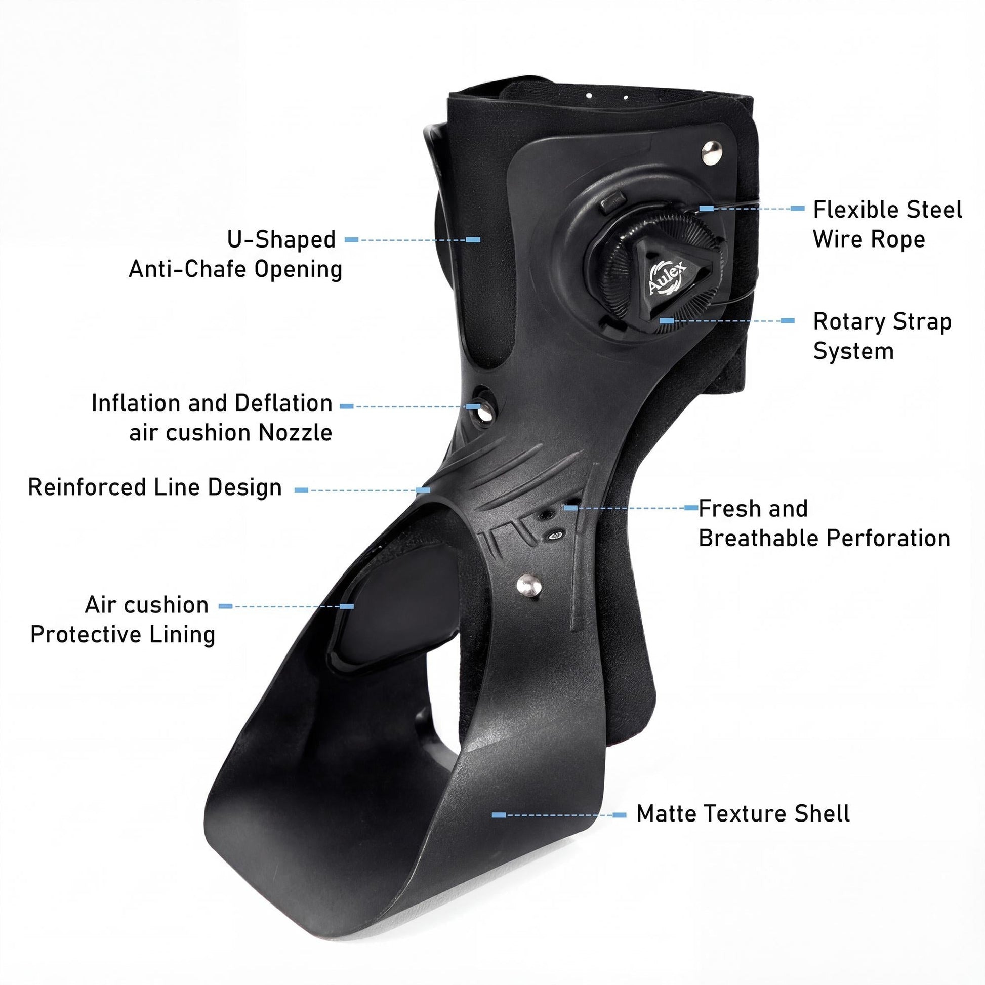 Kentro Ankle Brace | Medical-Grade Support for Sprains with BOA Dial Adjustment - Hartwella