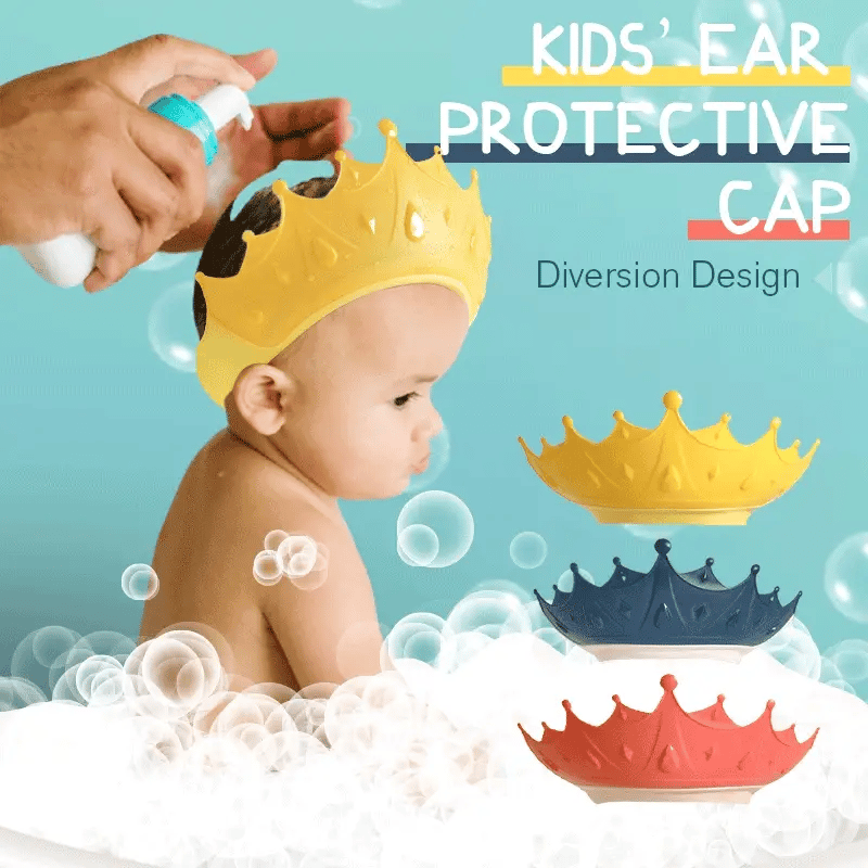 Kido Ear Cap | Adjustable, Soft, Cartoon Crown Design - Hartwella