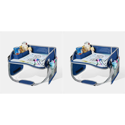 Kido Travel Lap Tray | Erasable, Foldable with Storage Pockets - Hartwella