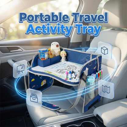 Kido Travel Lap Tray | Erasable, Foldable with Storage Pockets - Hartwella