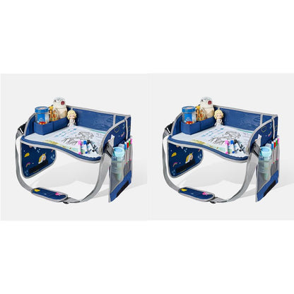 Kido Travel Lap Tray | Erasable, Foldable with Storage Pockets - Hartwella