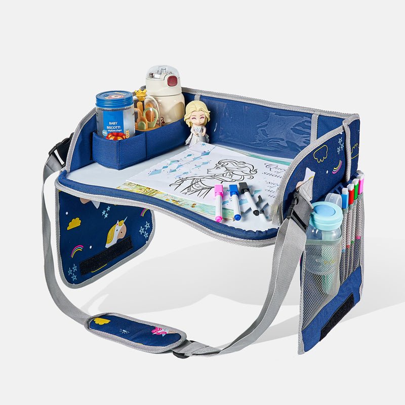 Kido Travel Lap Tray | Erasable, Foldable with Storage Pockets - Hartwella