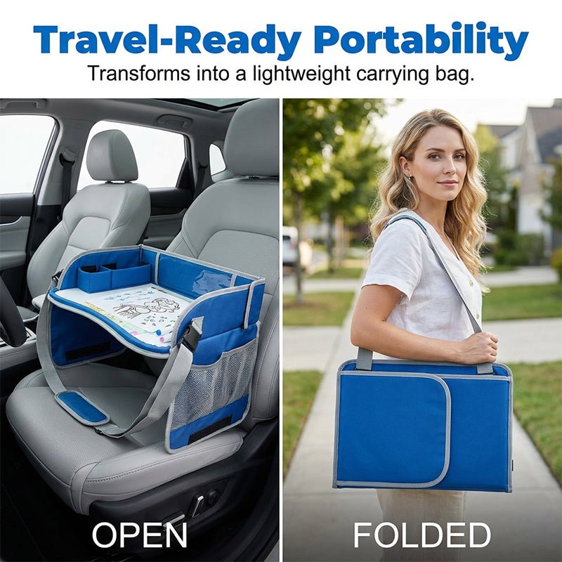 Kido Travel Lap Tray | Erasable, Foldable with Storage Pockets - Hartwella