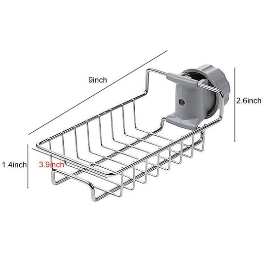 Kira Sink Organizer Rack | Stainless Steel, Easy Installation - Hartwella
