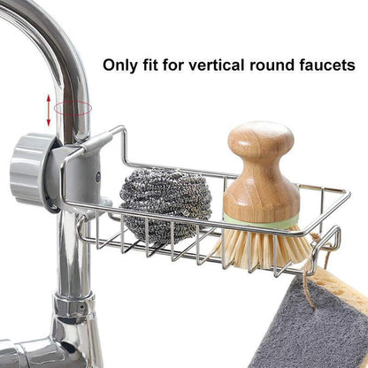 Kira Sink Organizer Rack | Stainless Steel, Easy Installation - Hartwella