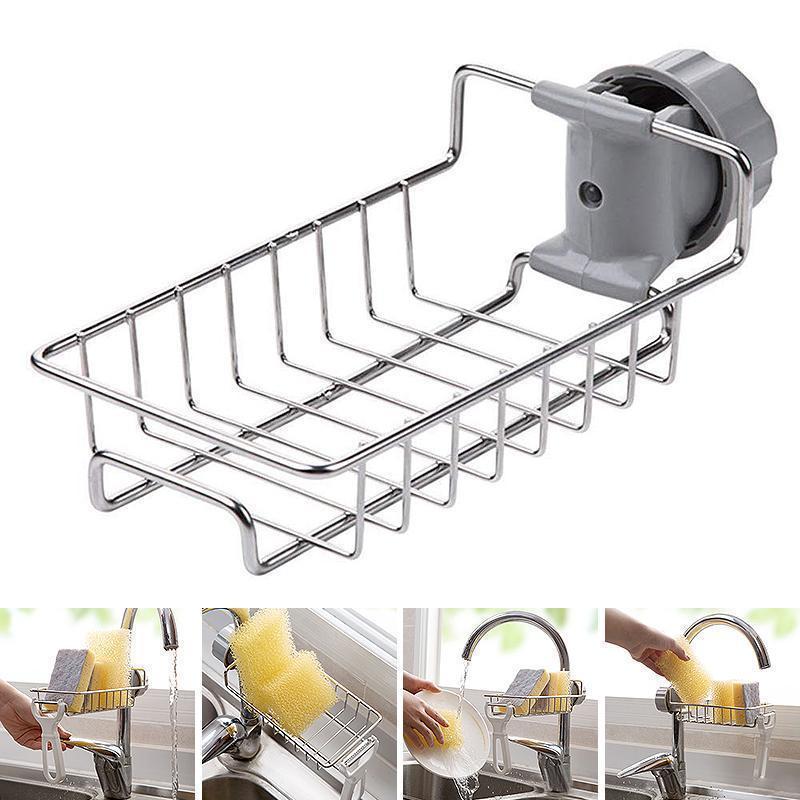 Kira Sink Organizer Rack | Stainless Steel, Easy Installation - Hartwella