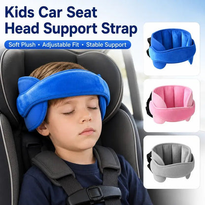 Kivo Car Seat Head Support | Plush Padded Neck Support for Infants and Kids - Hartwella