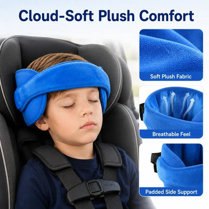 Kivo Car Seat Head Support | Plush Padded Neck Support for Infants and Kids - Hartwella
