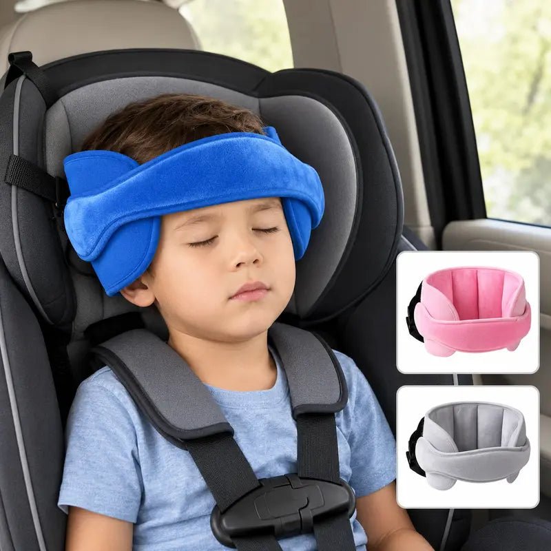 Kivo Car Seat Head Support | Plush Padded Neck Support for Infants and Kids - Hartwella