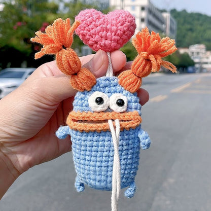 Kraft Key Bag | Handmade Crochet Design - Hartwella