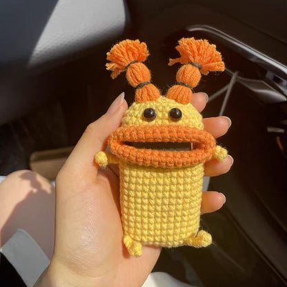 Kraft Key Bag | Handmade Crochet Design - Hartwella
