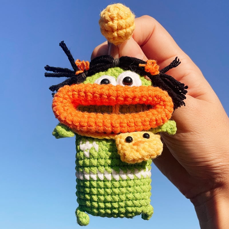 Kraft Key Bag | Handmade Crochet Design - Hartwella