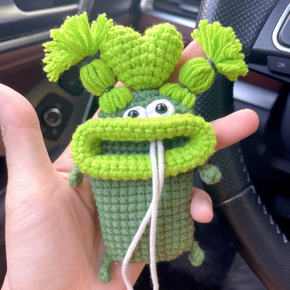 Kraft Key Bag | Handmade Crochet Design - Hartwella