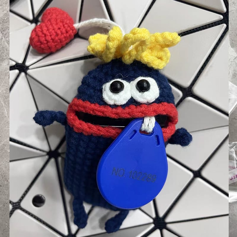 Kraft Key Bag | Handmade Crochet Design - Hartwella