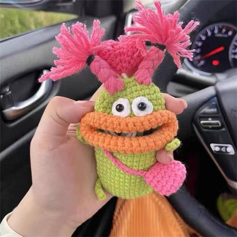 Kraft Key Bag | Handmade Crochet Design - Hartwella