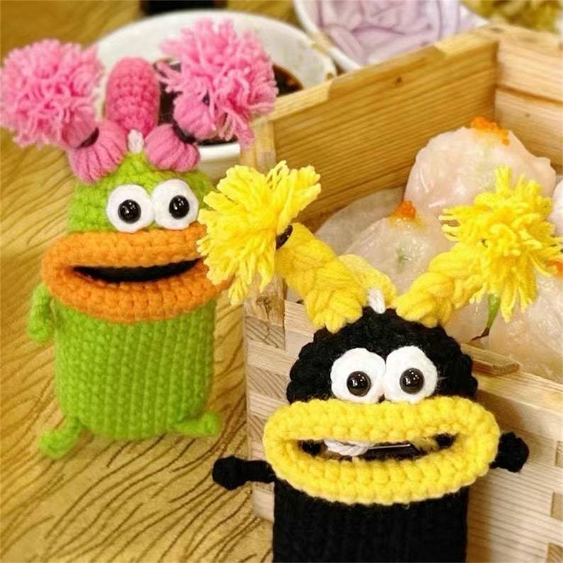 Kraft Key Bag | Handmade Crochet Design - Hartwella