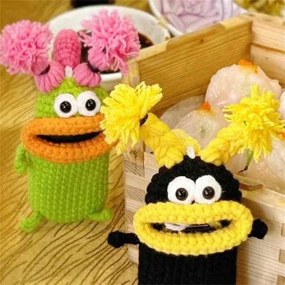 Kraft Key Bag | Handmade Crochet Design - Hartwella