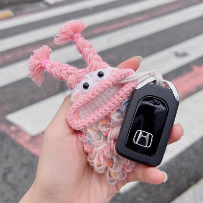Kraft Key Bag | Handmade Crochet Design - Hartwella