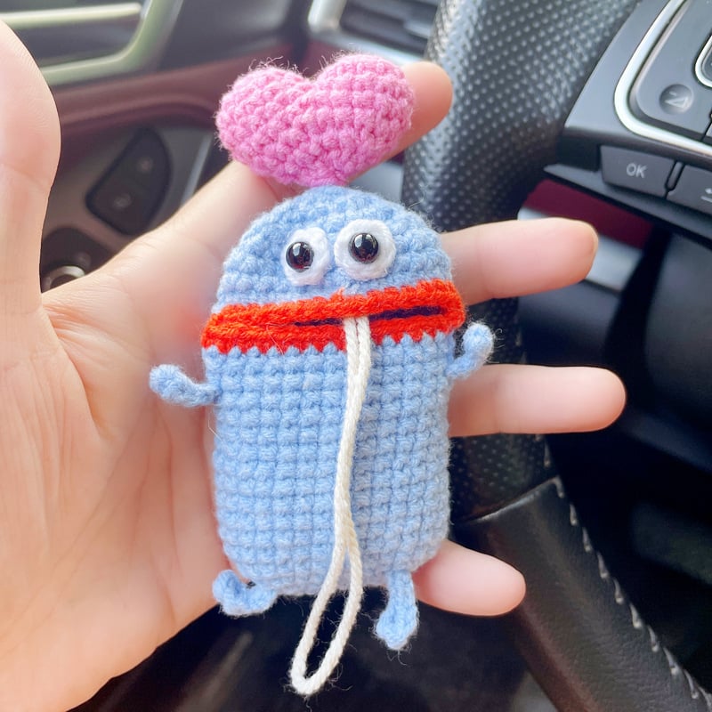 Kraft Key Bag | Handmade Crochet Design - Hartwella