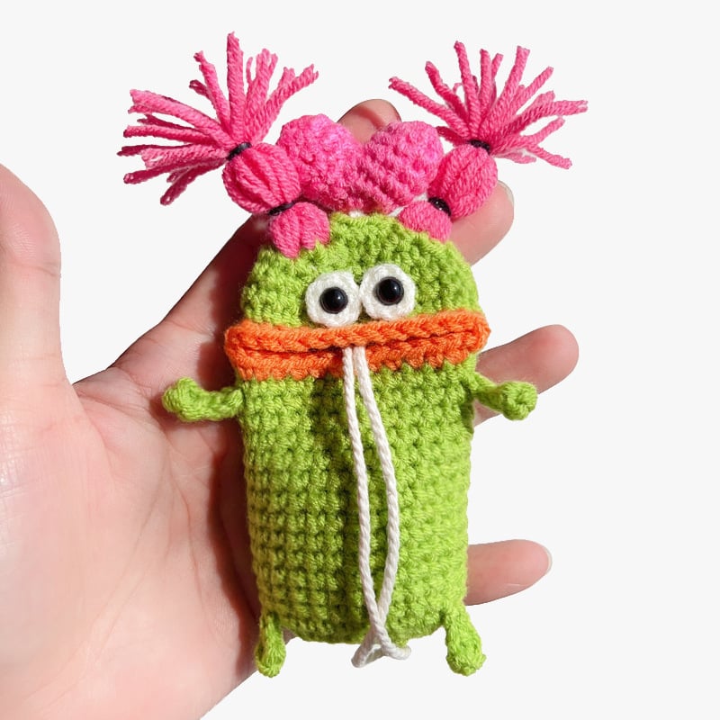 Kraft Key Bag | Handmade Crochet Design - Hartwella