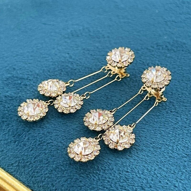 Lara Petal Earrings | Hypoallergenic Gold Plated, Zirconia Sparkle for Women - Hartwella