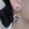 Lara Petal Earrings | Hypoallergenic Gold Plated, Zirconia Sparkle for Women - Hartwella
