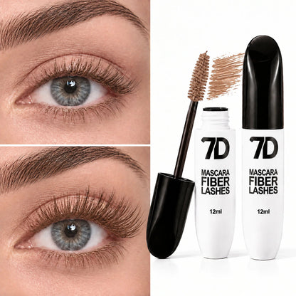 Liora 7D Silk Fiber Mascara | Black Lengthening, Smudge-Resistant - Hartwella